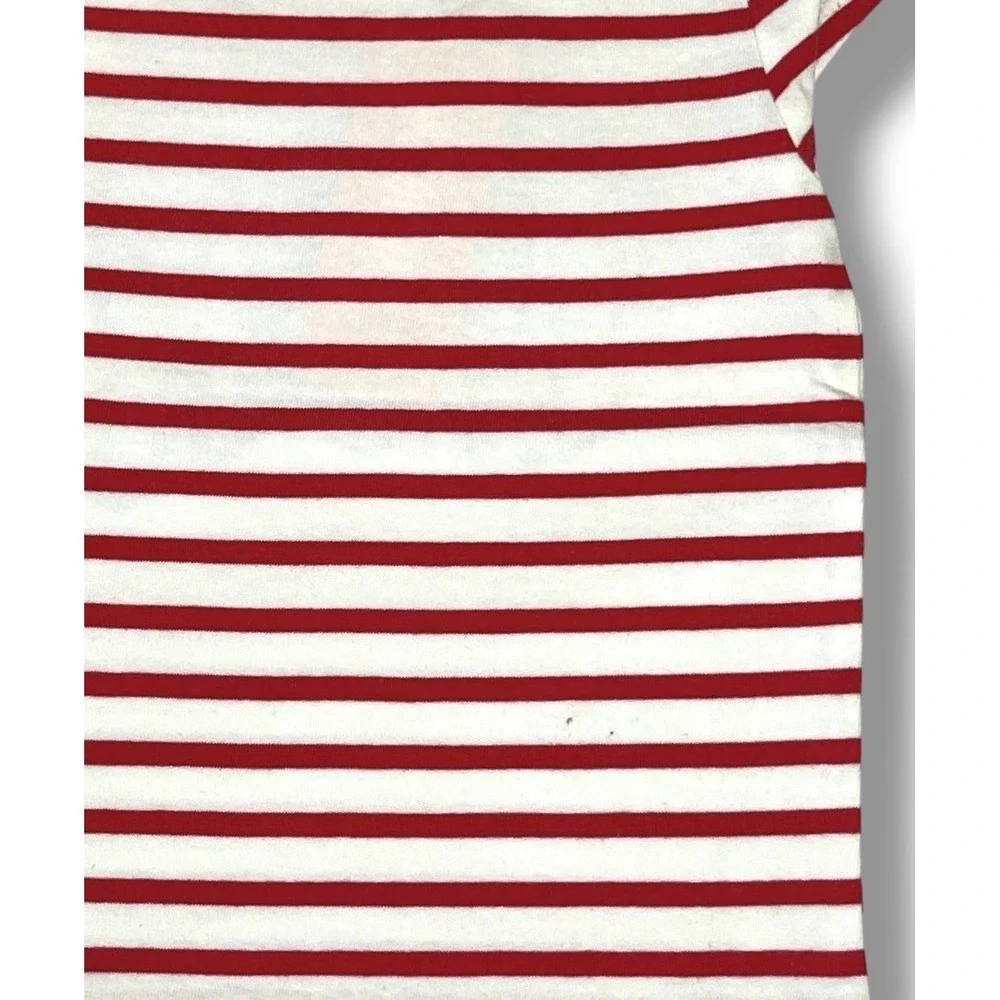 Gymboree‎ 2016 Red White & Cute Line Embroidered Sequins Top Girls Sz 12-18M New